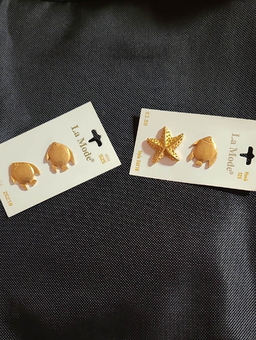 La Mode Kids Gold Sea Creatures Buttons